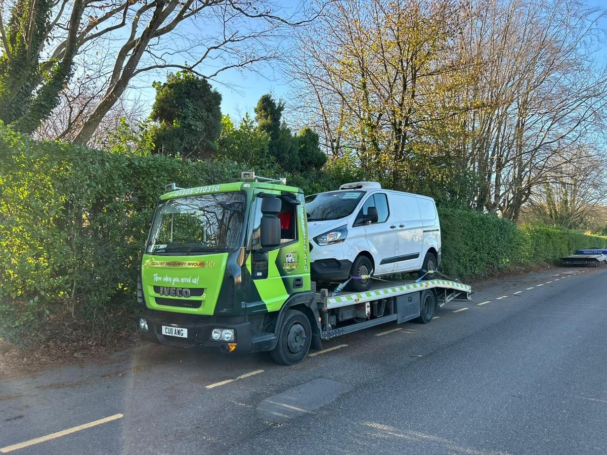 Mechanic working on a car